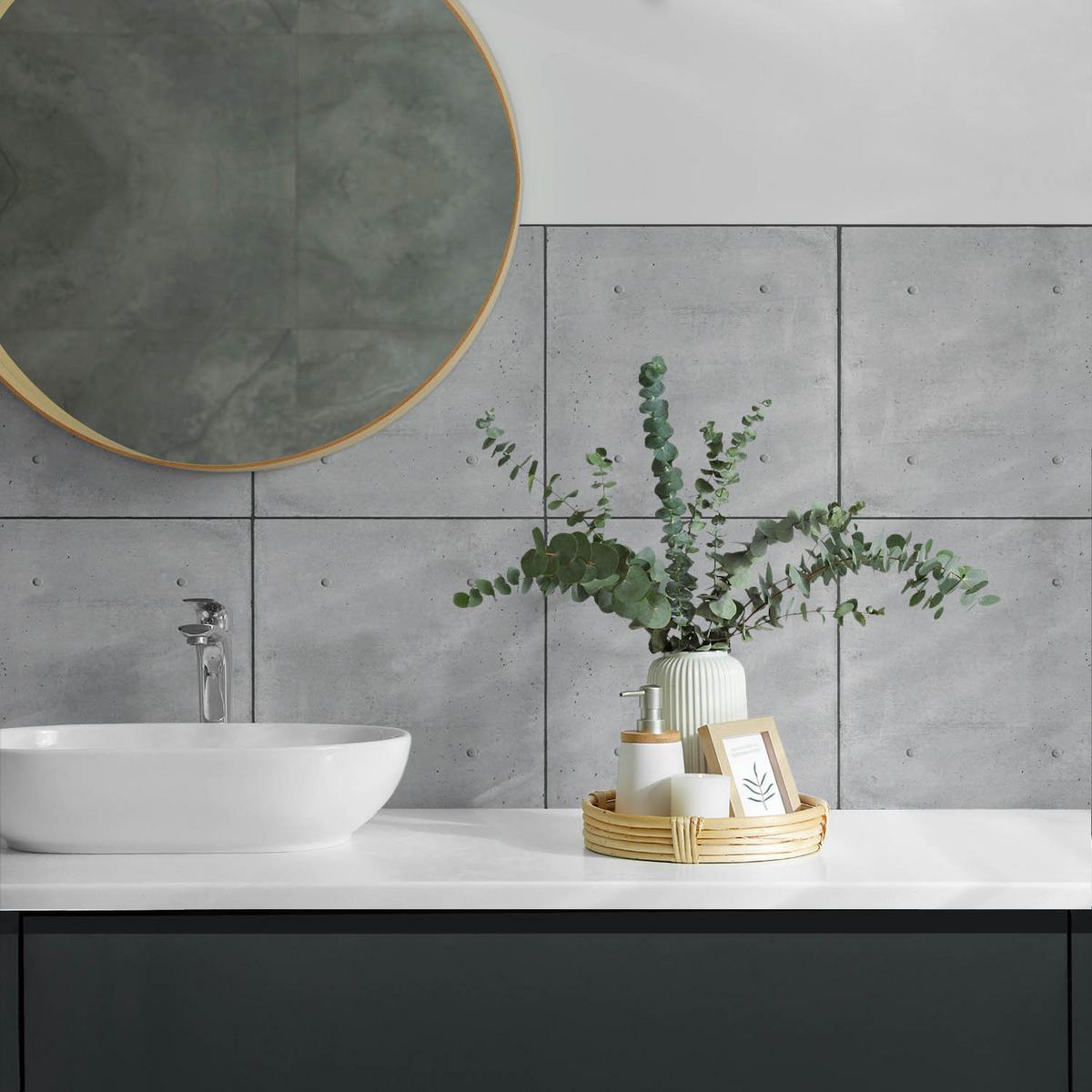 WANDPANEEL 120x60 cm selbstklebend Kirellon - Anthrazit, Kunststoff (60/1.6/120cm) - Wallfluent