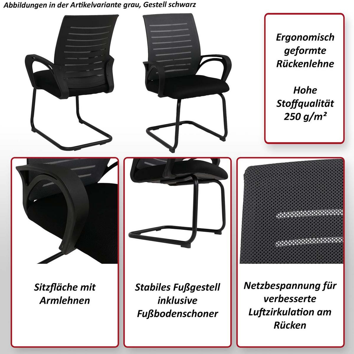 KONFERENZSTUHL Grün - Grün, Textil (62/92/57cm) - MCW