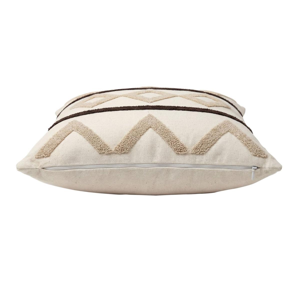 DEKOKISSEN Tribal Pattern Beige 45x45 cm mit Füllung - Beige/Multicolor, Textil (45/45cm) - Deco-Raum