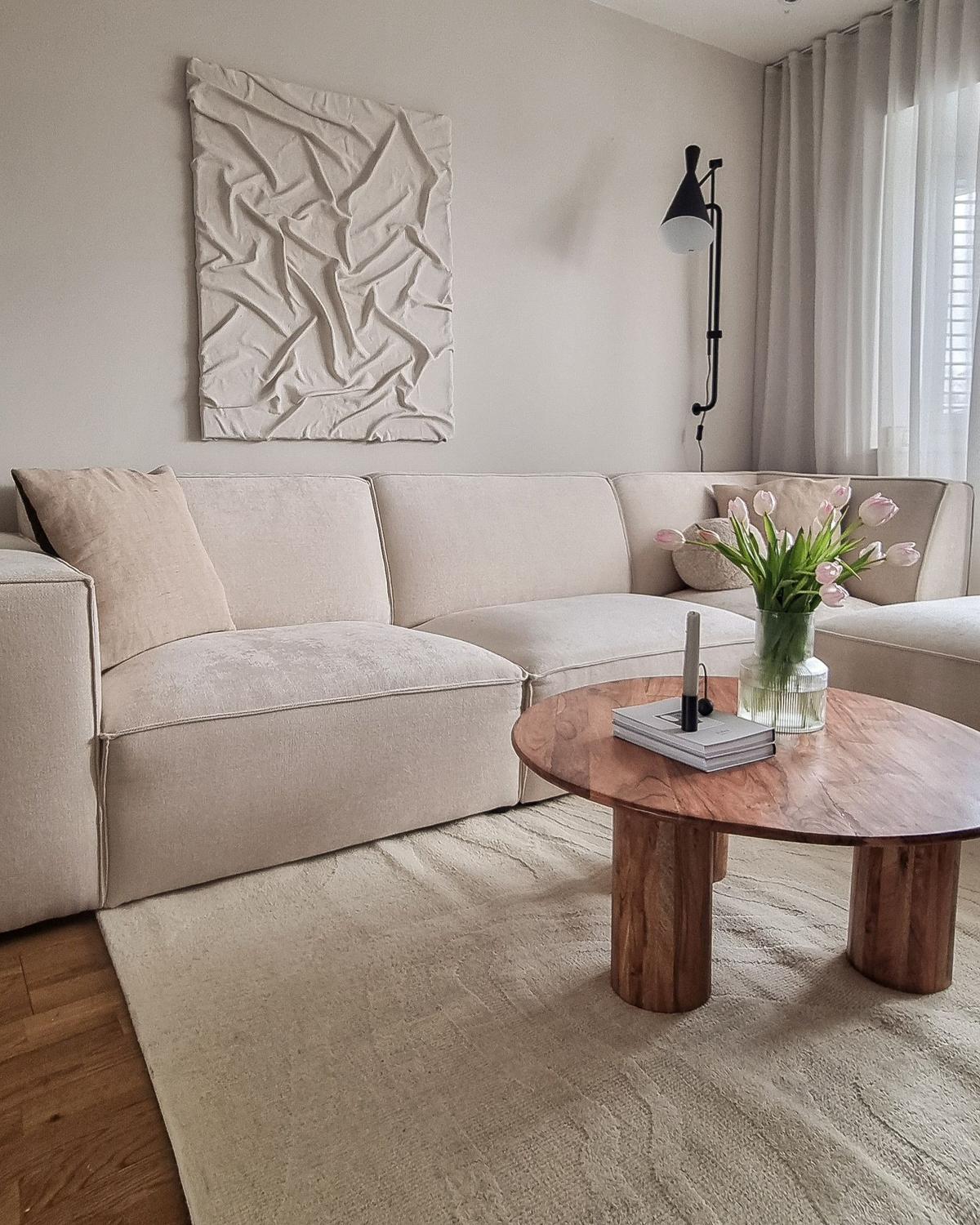 TEPPICH Beige 200/300 cm Wolle Sasnak - Beige, Textil (200/300cm) - Beliani