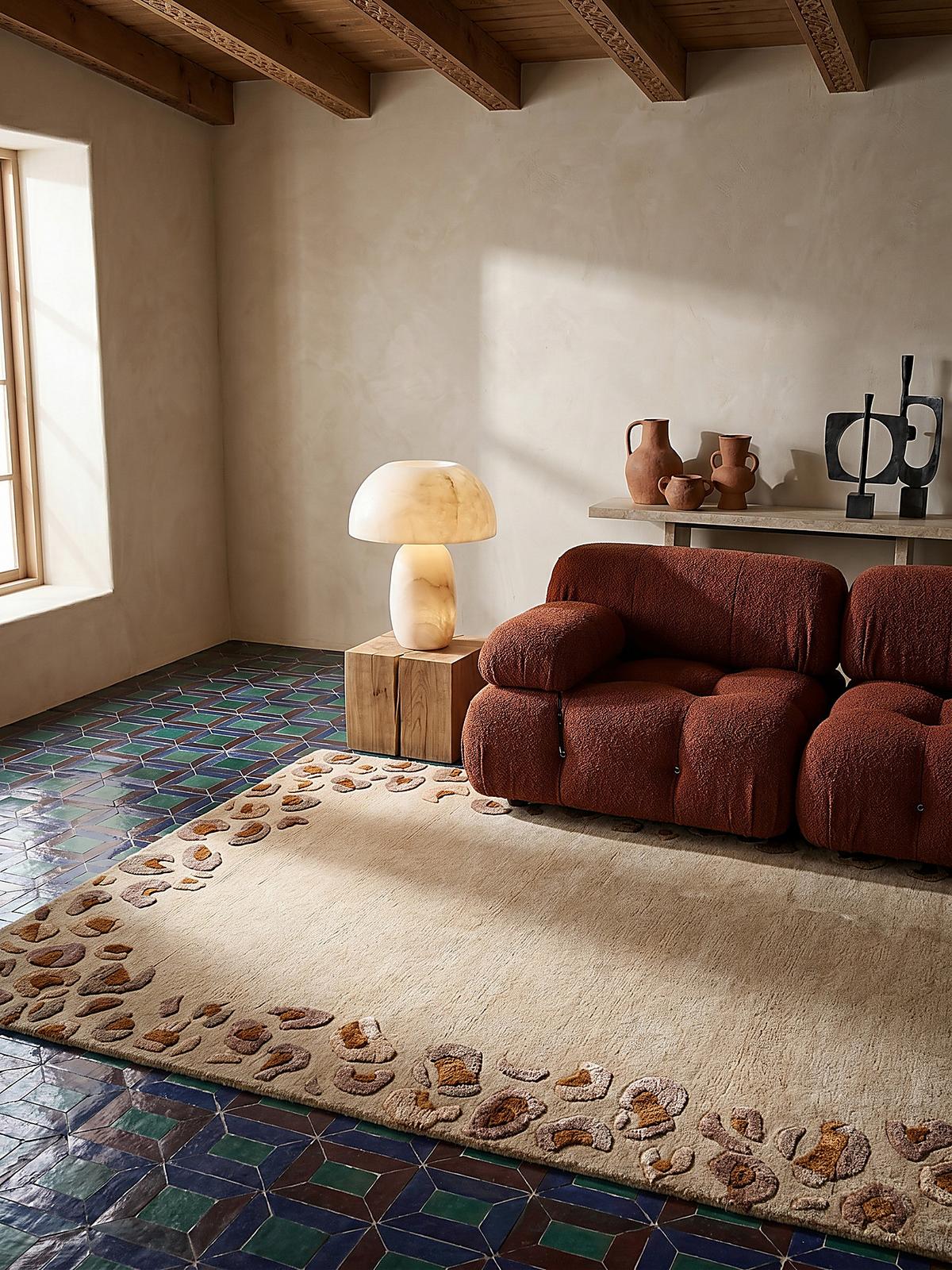 VISKOSETEPPICH SABLE, mit Tier-Motiv, Natur, 200 x 300 cm - Beige, Textil (300/200cm) - KADIMA DESIGN