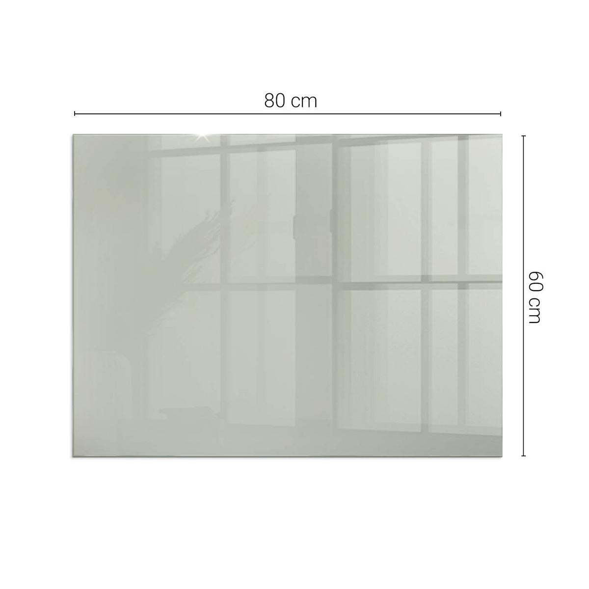 GLASPLATTE für Kamin 80x60 cm - Grün, Glas (80/60/0.4cm) - TULUP