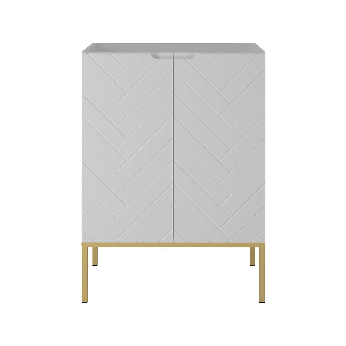 WASCHTISCHUNTERSCHRANK 60cm Daria Weiß - Weiß, Holzwerkstoff (60/82/45.8cm) - Petits-meubles
