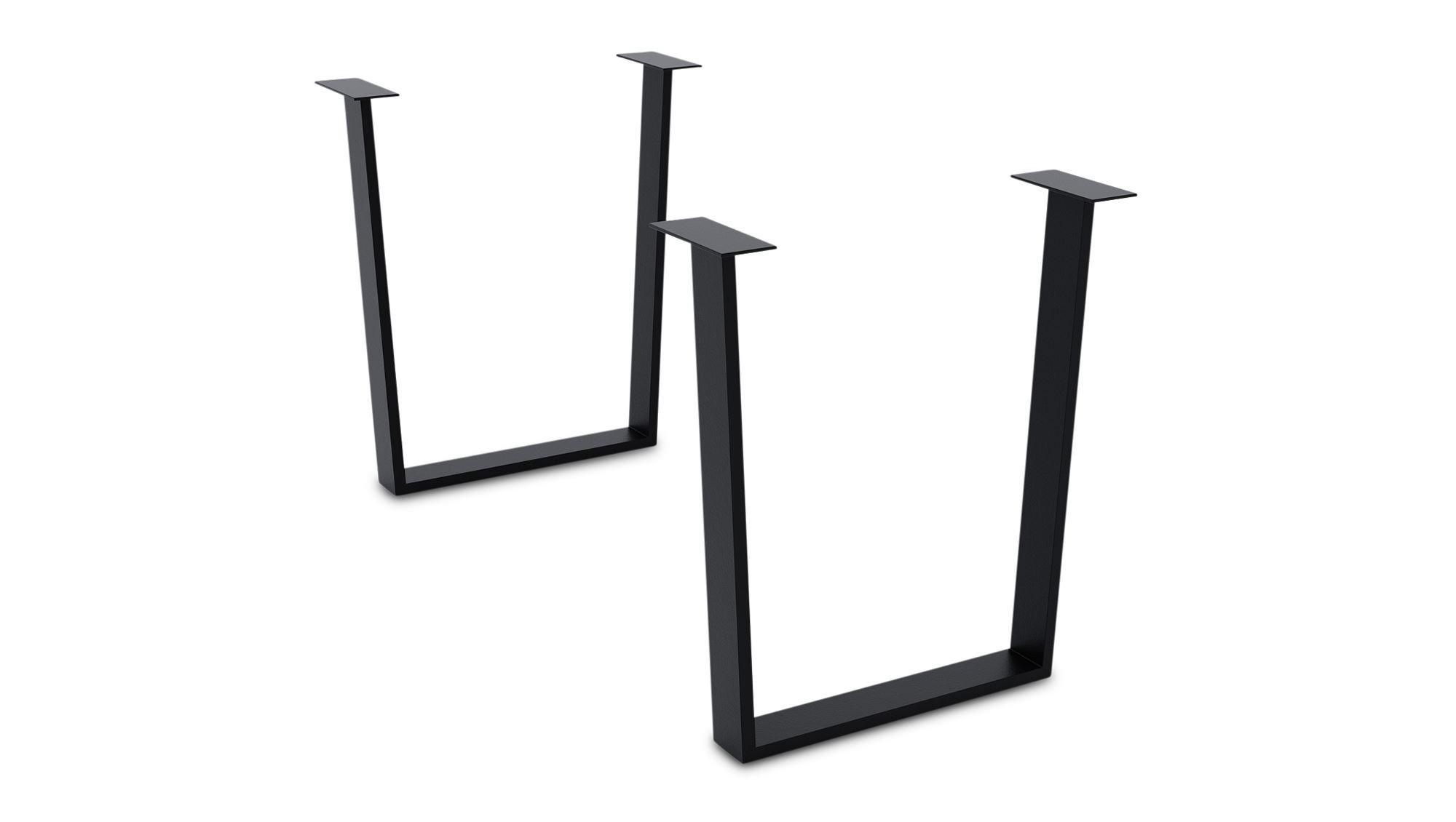 TISCHGESTELL Daralis 64,5x72x Esstischgestell Metall Schwarz - Schwarz, Metall (64.5/1/72cm) - 58aufmkessel
