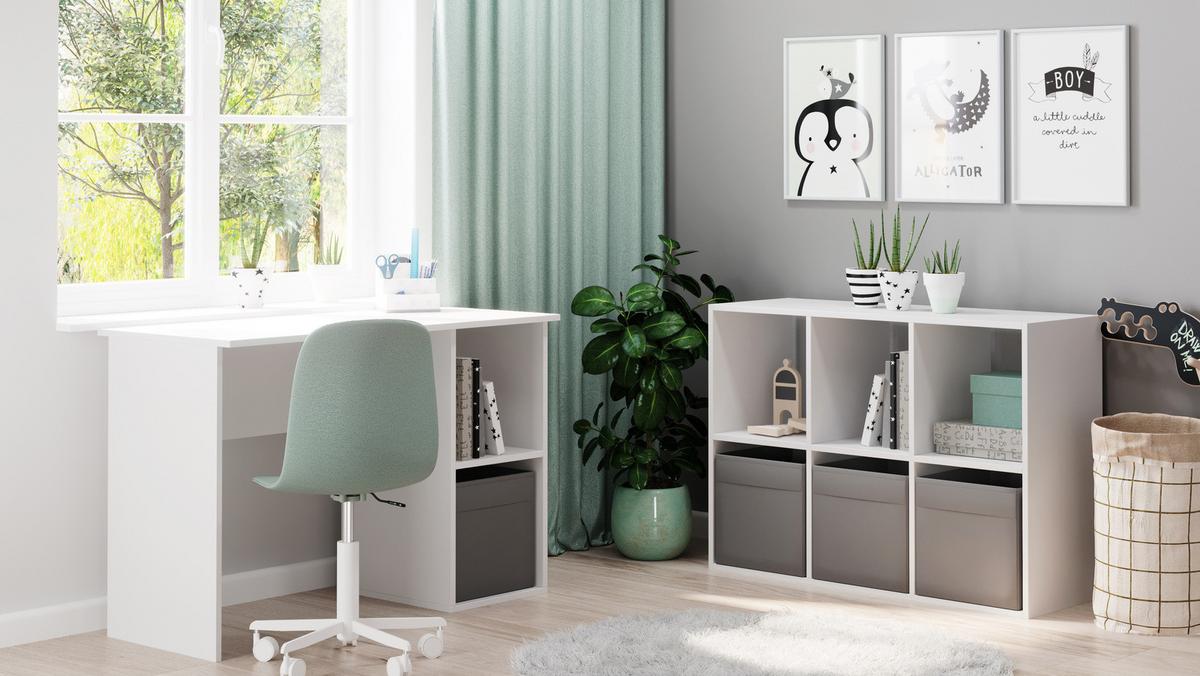 BÜCHERREGAL Loni - Weiß, Holzwerkstoff (120/80/38cm) - RAUMHIRSCH FURNITURE