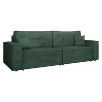 SCHLAFSOFA Karl Cord - Schwarz/Grün, Holz/Kunststoff (245/82/90cm) - MIRJAN24
