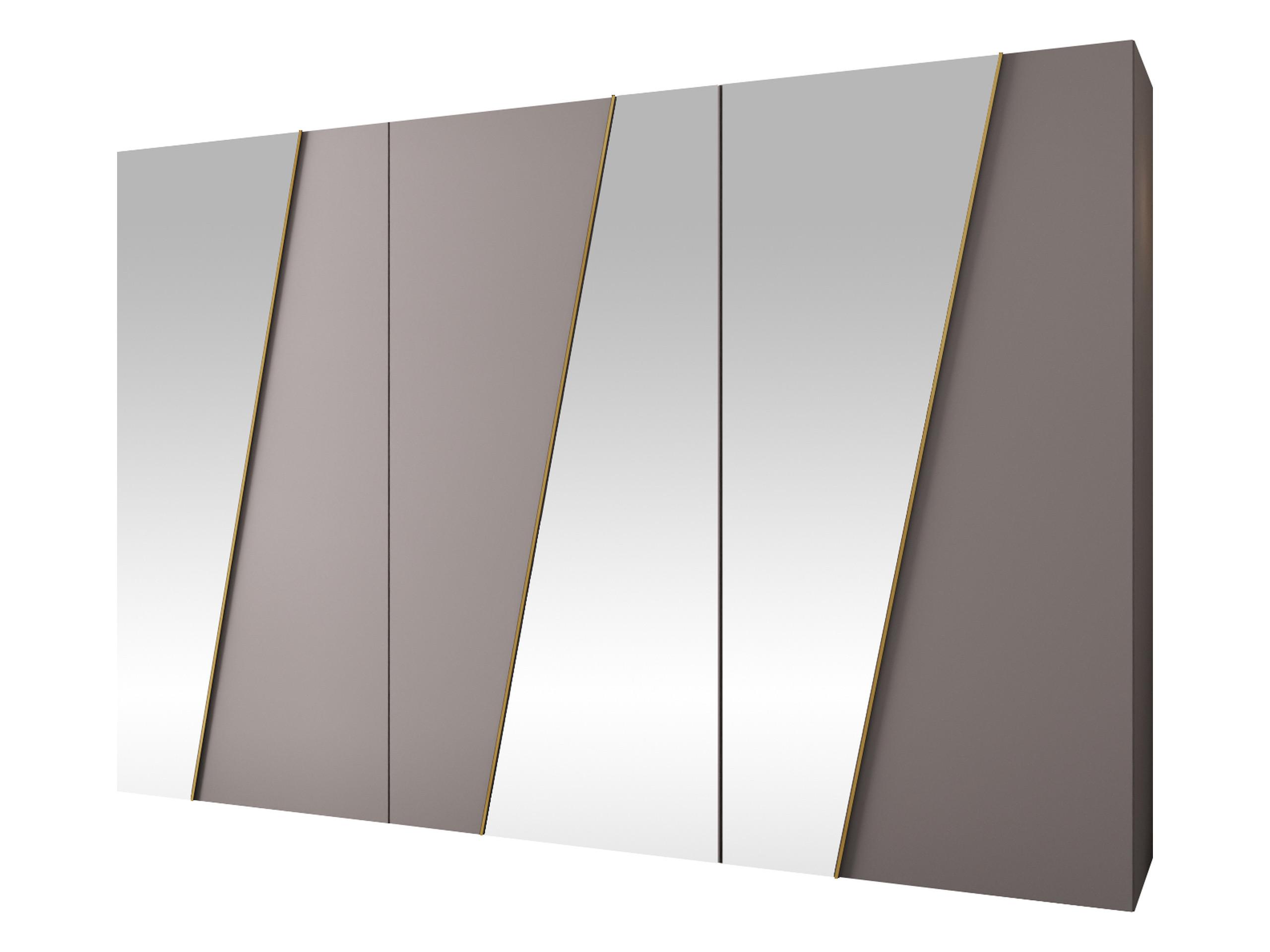 DREHTÜRENSCHRANK Zen 3L 300 cm - Kaschmir/Goldfarben, Holzwerkstoff/Kunststoff (300/202/50cm) - MIRJAN24