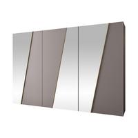 DREHTÜRENSCHRANK Zen 3L 300 cm - Kaschmir/Goldfarben, Holzwerkstoff/Kunststoff (300/202/50cm) - MIRJAN24