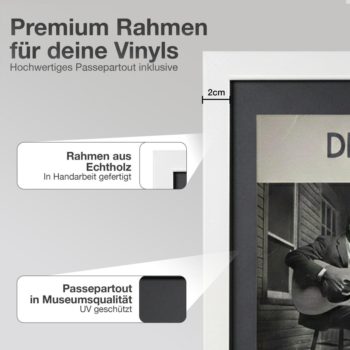 SCHALLPLATTEN BILDERRAHMEN 40/40 2er Set - Weiß, Holz (40/40cm) - K-Möbel