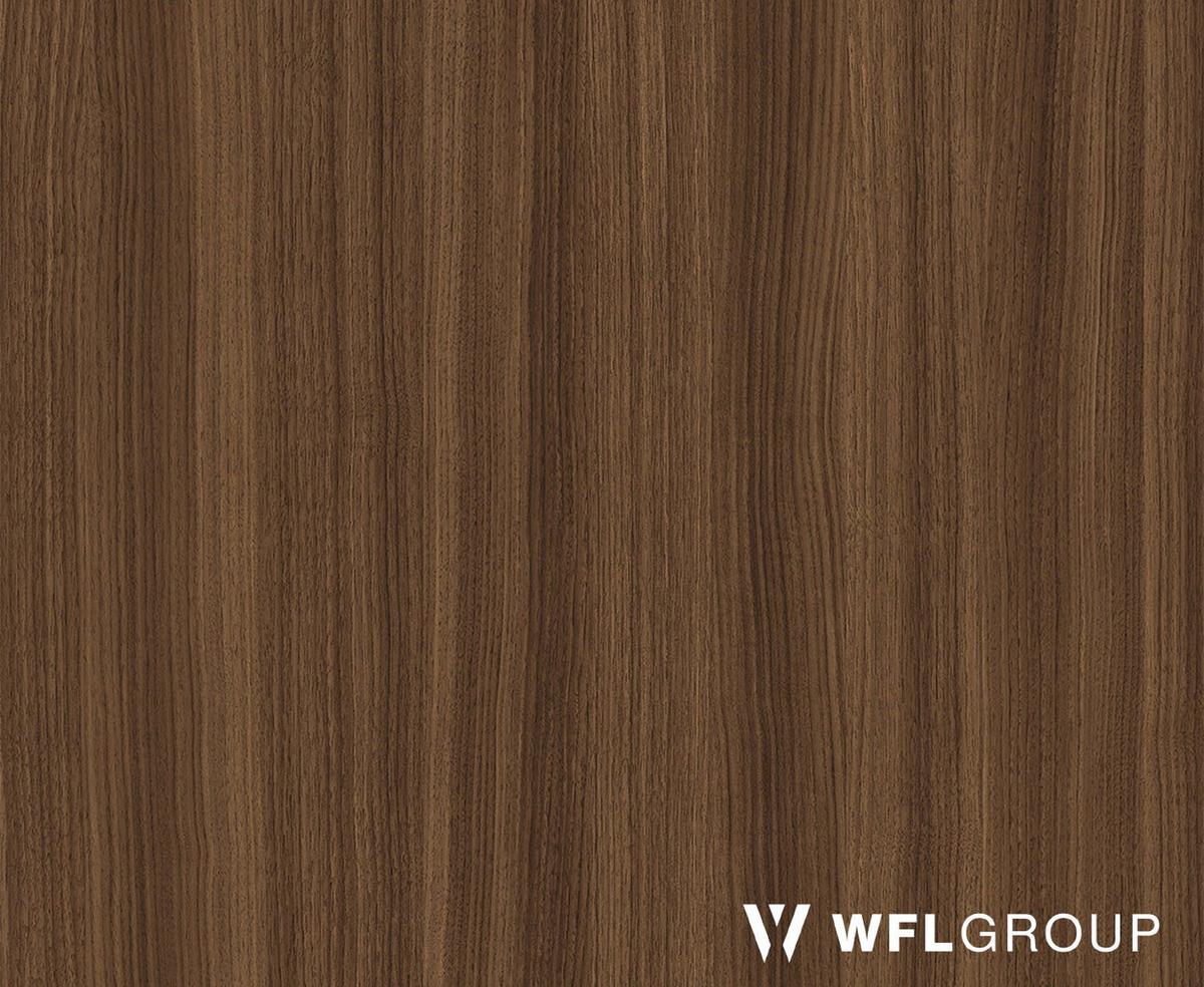 ESSTISCH Naro rund ausziehbar mit Schwarzem Lamellen-Metallgestell, Walnuss Braun 120-200/120/76 cm - Walnussfarben/Schwarz, Holzwerkstoff/Metall (120/196/76cm) - WFL GROUP
