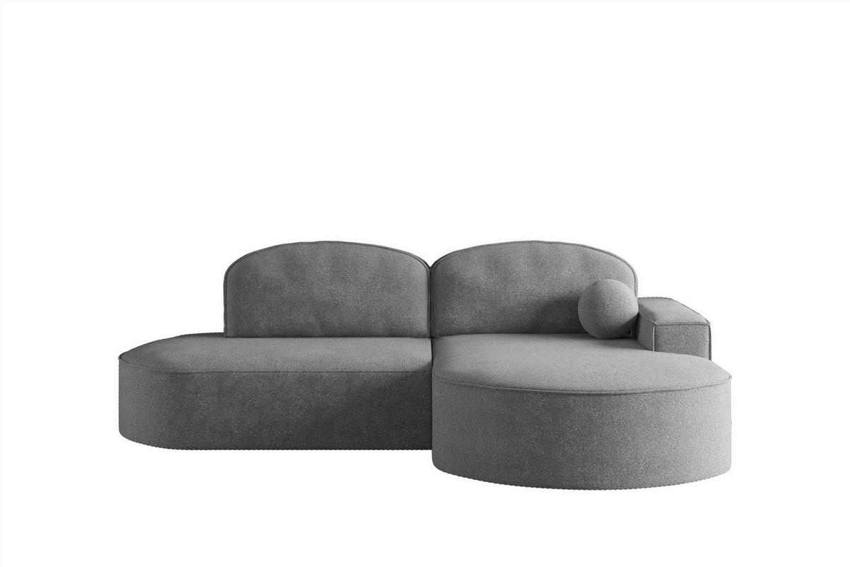 ECKSOFA Girona Mit Schlaffunktion - Dunkelgrau, Holzwerkstoff/Textil (278/179cm) - Fun Möbel