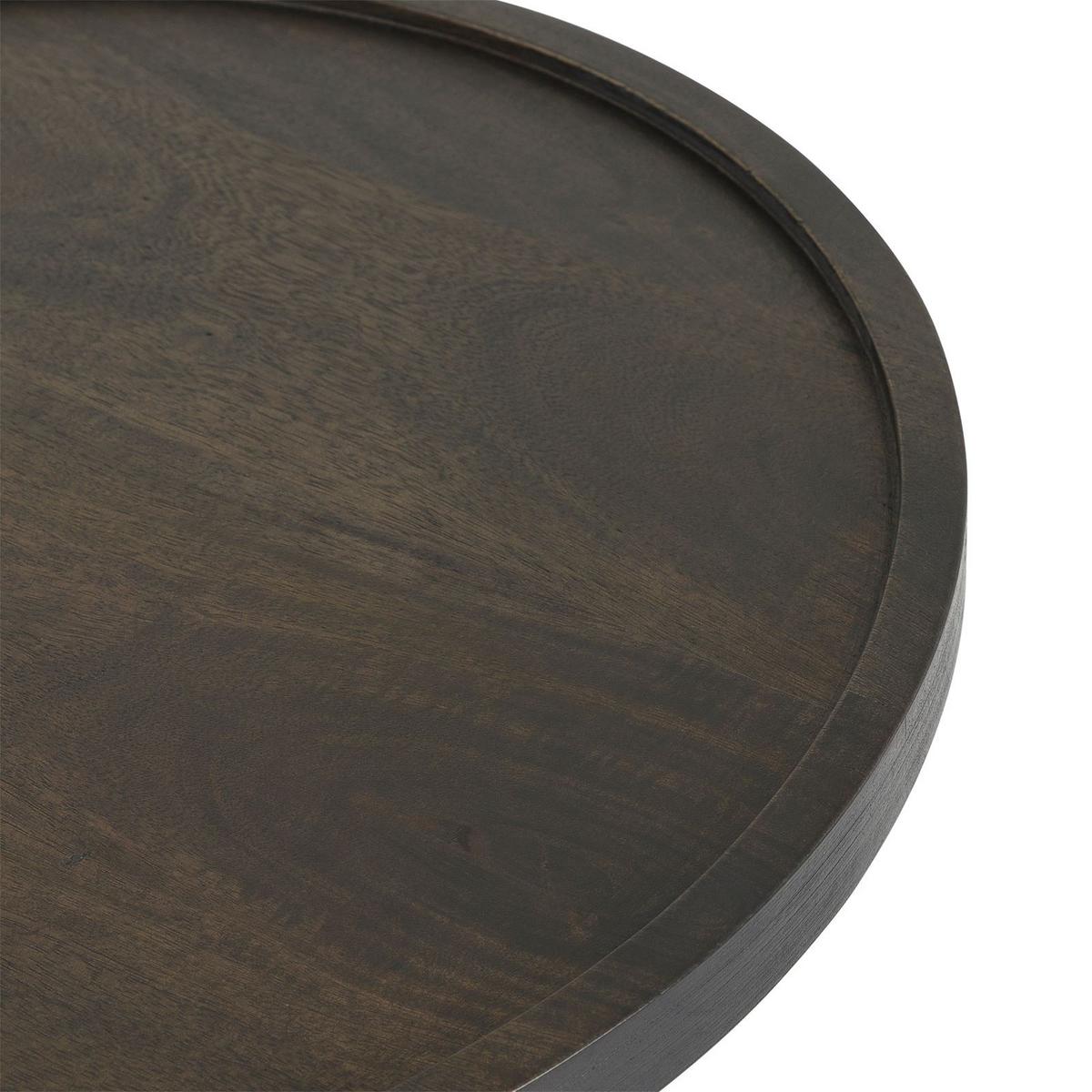 COUCHTISCH SARDA braun/weiß - Braun/Weiß, Holz/Naturmaterialen (46/46/53cm) - IDIMEX