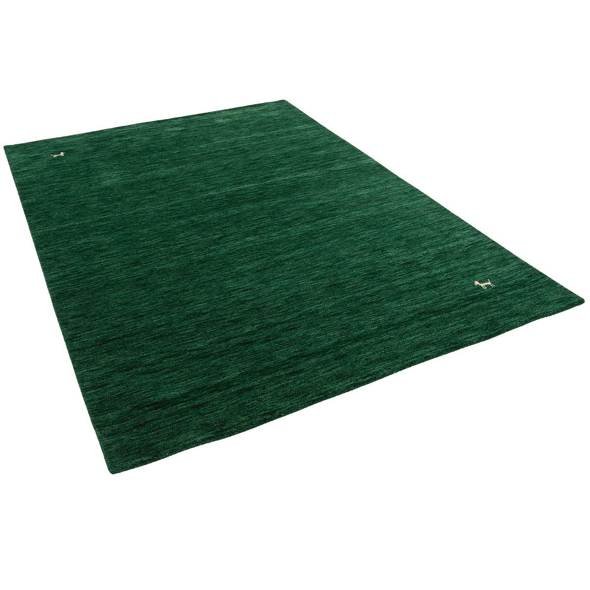 NATUR TEPPICH INDO NEPAL GABBEH SHIVA - Dunkelgrün, Textil (200/290cm) - Pergamon