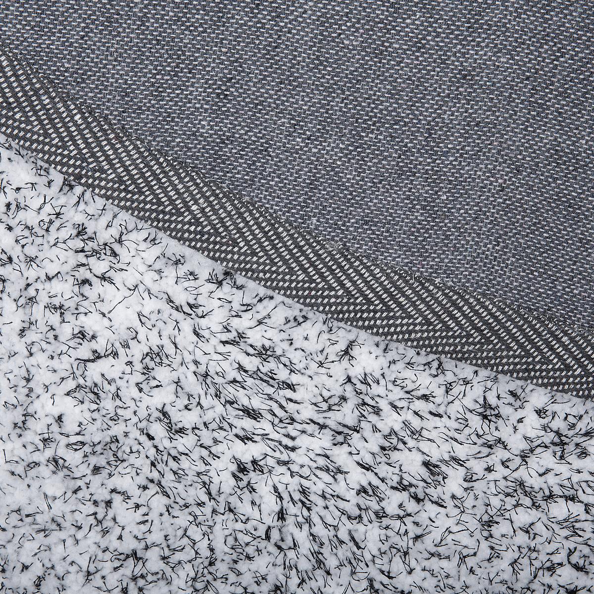 SHAGGY-TEPPICH Demre 140/140 cm - Schwarz, Kunststoff (140/140cm) - Beliani