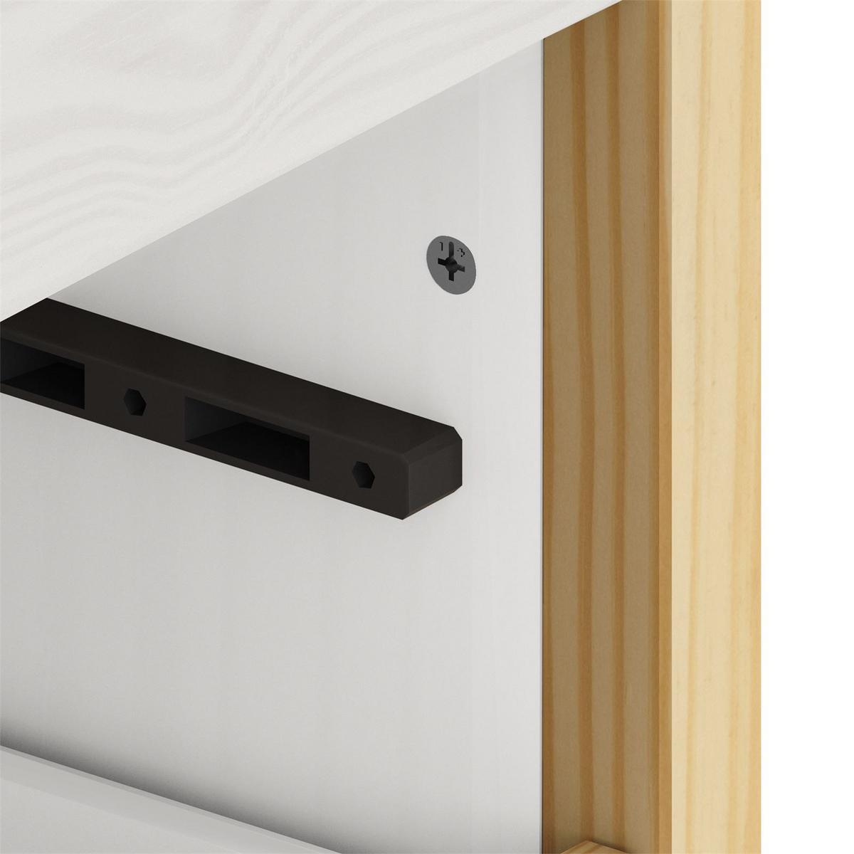 KOMMODE AMIRA natur/weiß - Naturfarben/Weiß, Holz (83/152/41cm) - IDIMEX