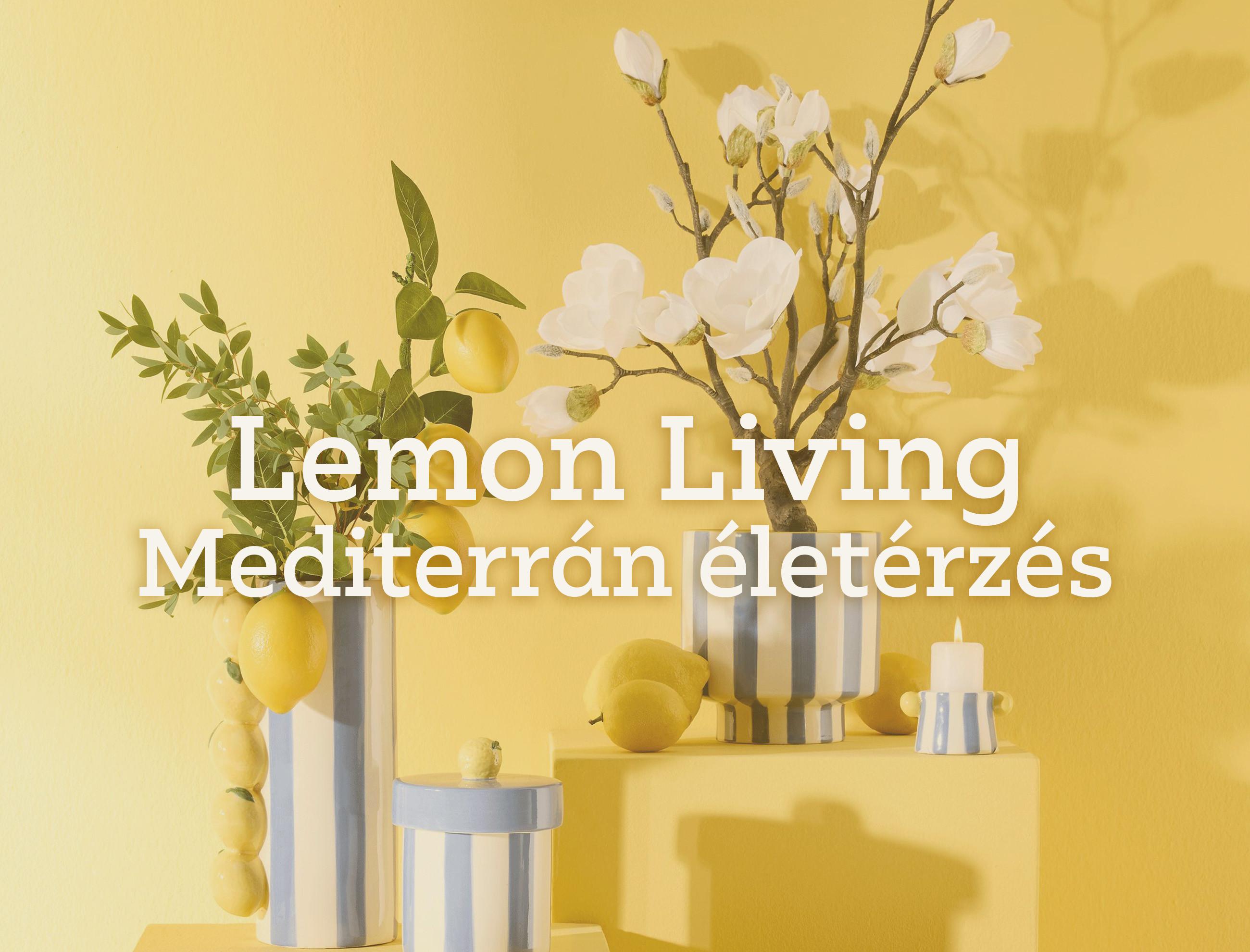 Lemon living lakberendezési stílus mediterrán hangulattal