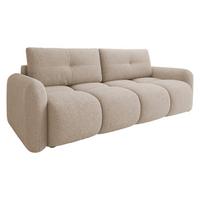 SCHLAFSOFA Sandy - Kaschmir/Schwarz, Holz/Kunststoff (232/94/121cm) - MIRJAN24