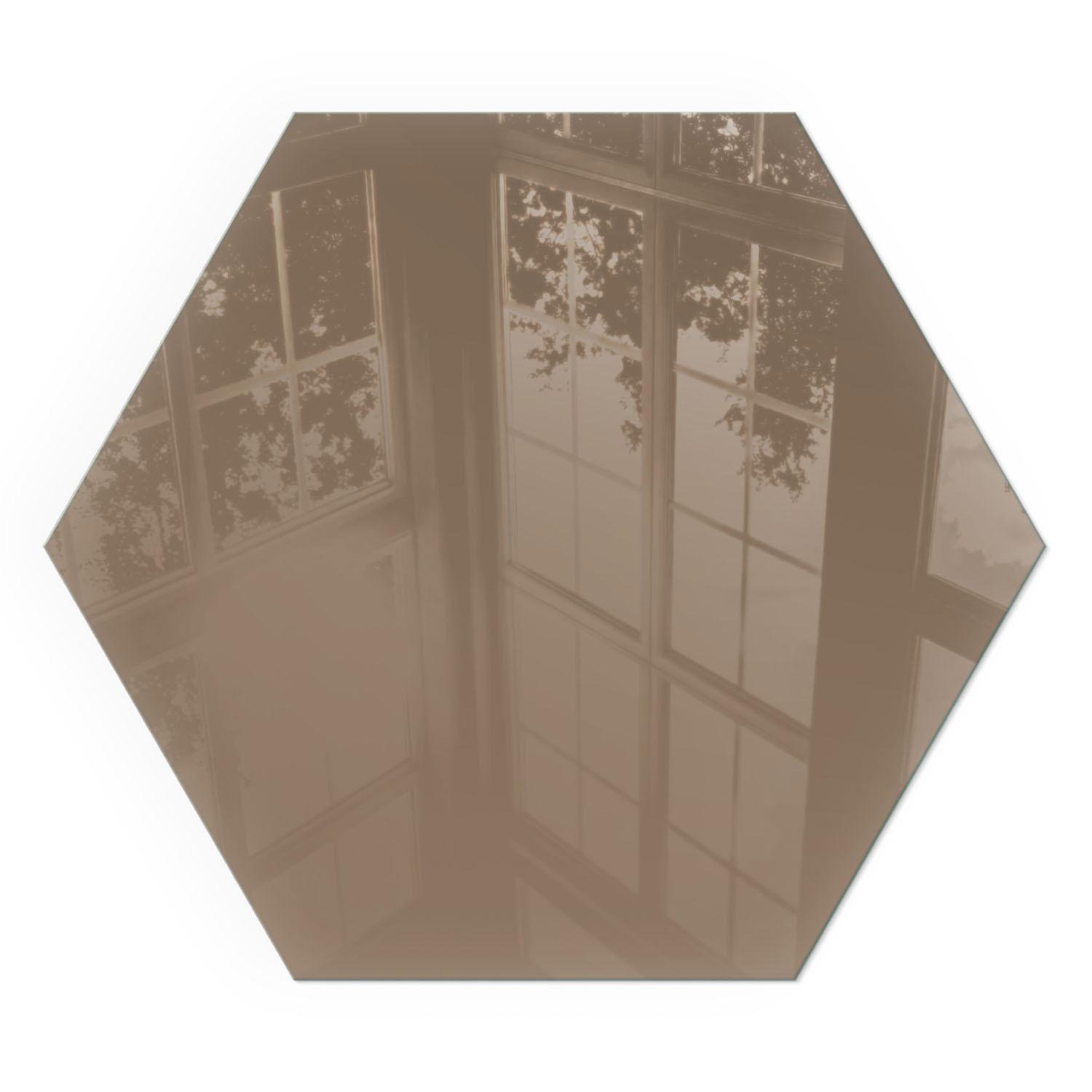 GLASPLATTE für Kamin h40 cm - Braun, Glas (40/40/0.4cm) - TULUP