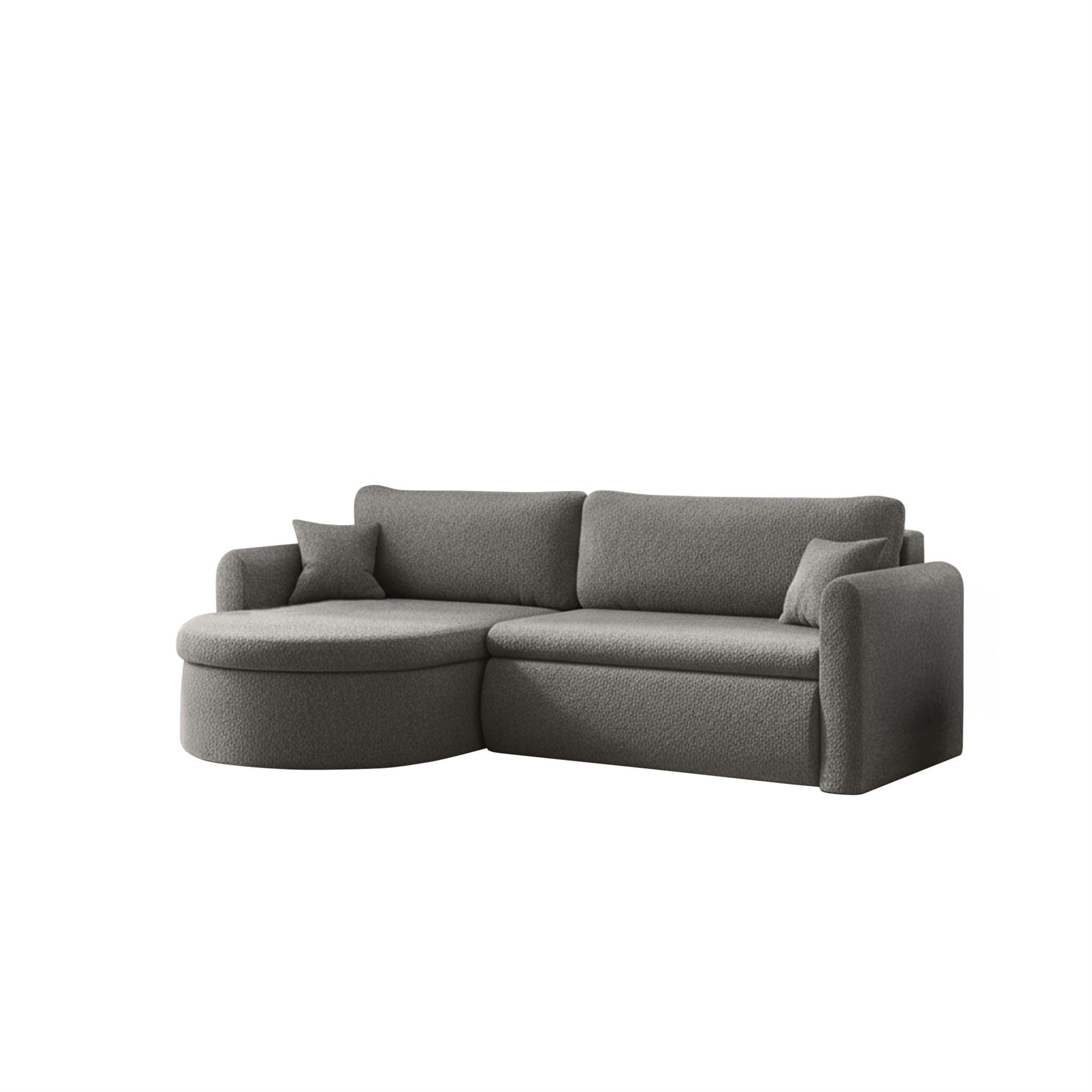 ECKSOFA Feliz In Quelle - Grau, Holzwerkstoff/Textil (160/250cm) - Fun Möbel