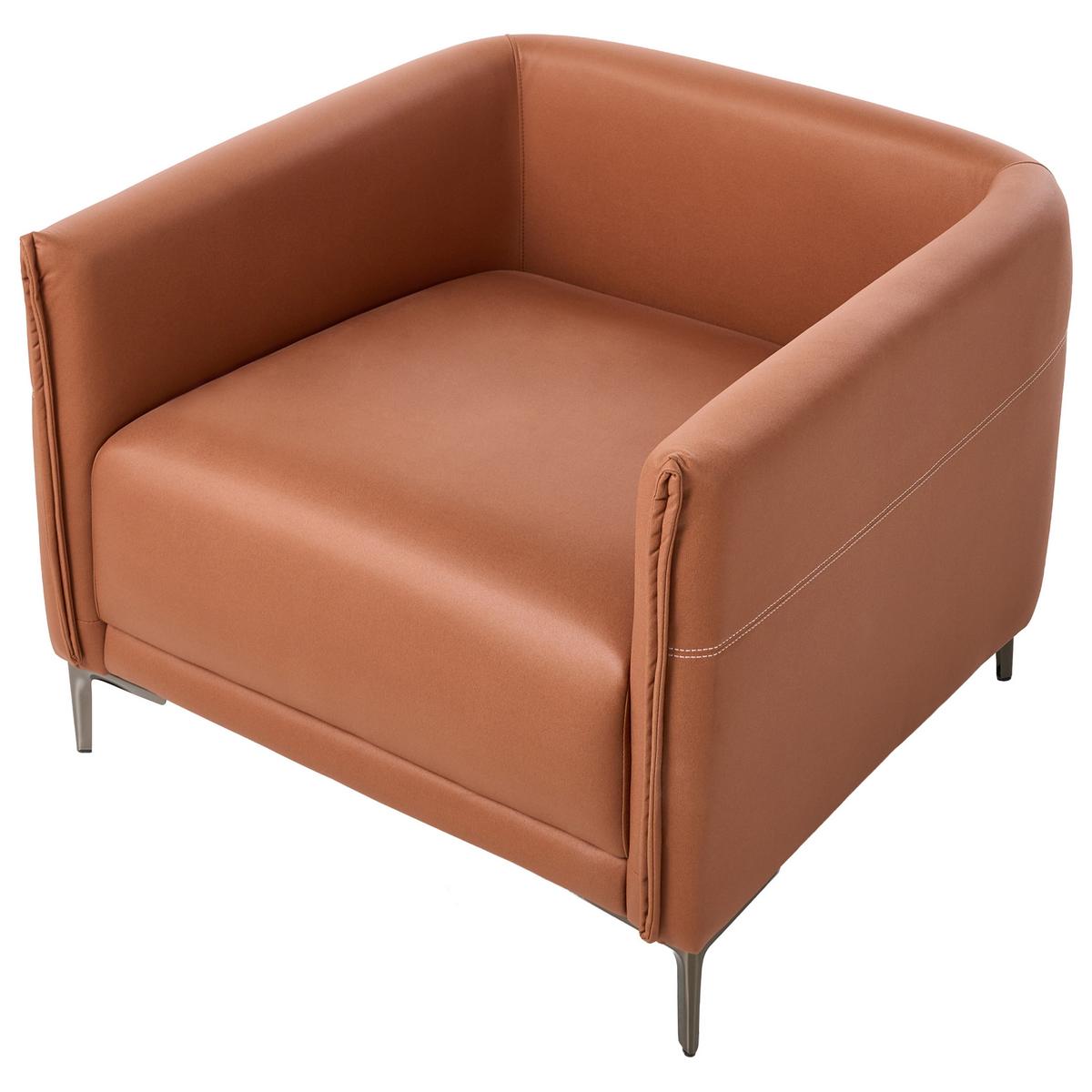 SESSEL Stoff Goldbraun Cilens - Goldfarben, Textil/Metall (85/90/82cm) - Beliani