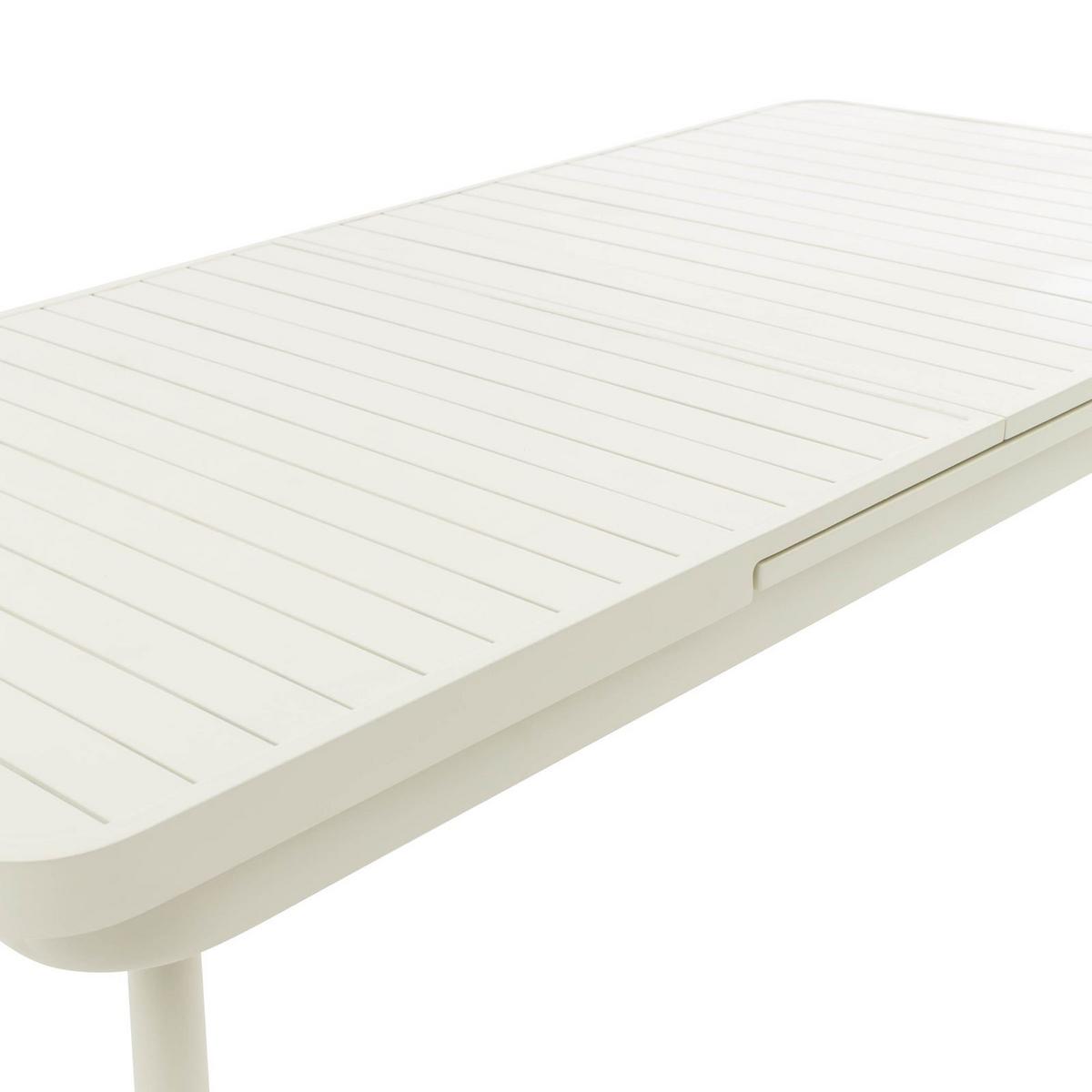 GARTENTISCH SUNNY weiß - Weiß, Metall (90/150/78cm) - IDIMEX