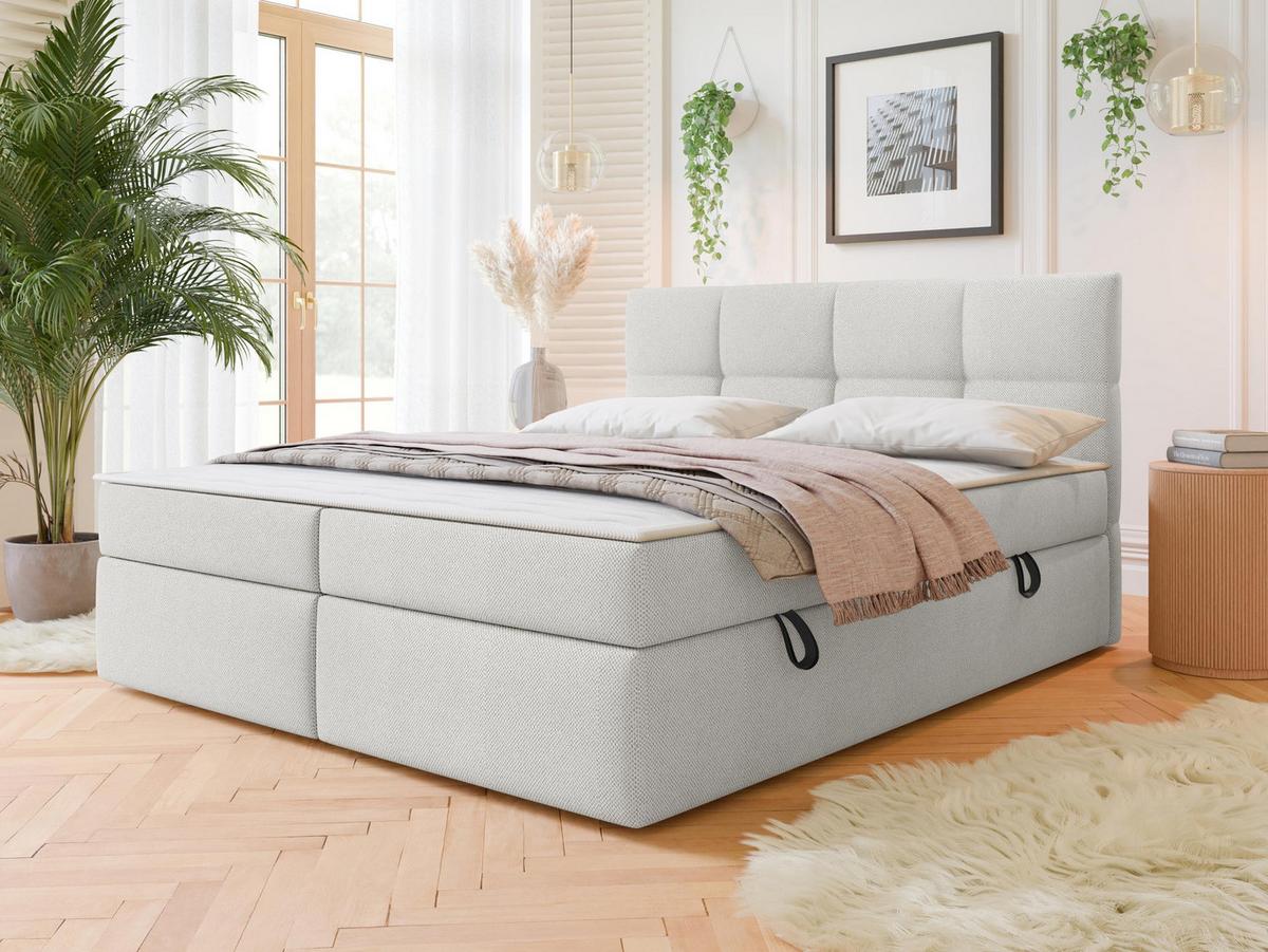 BOXBETT Figaro - H3 - Schwarz/Naturfarben, Holz/Textil (180/200cm) - MIRJAN24
