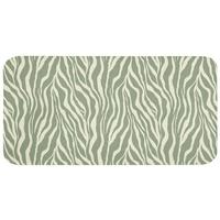 WC-VORLEGER Zebra - Motiv - Grün WC Teppich 120x60 cm - Salbeigrün, Textil (120/1cm) - OnlyWow