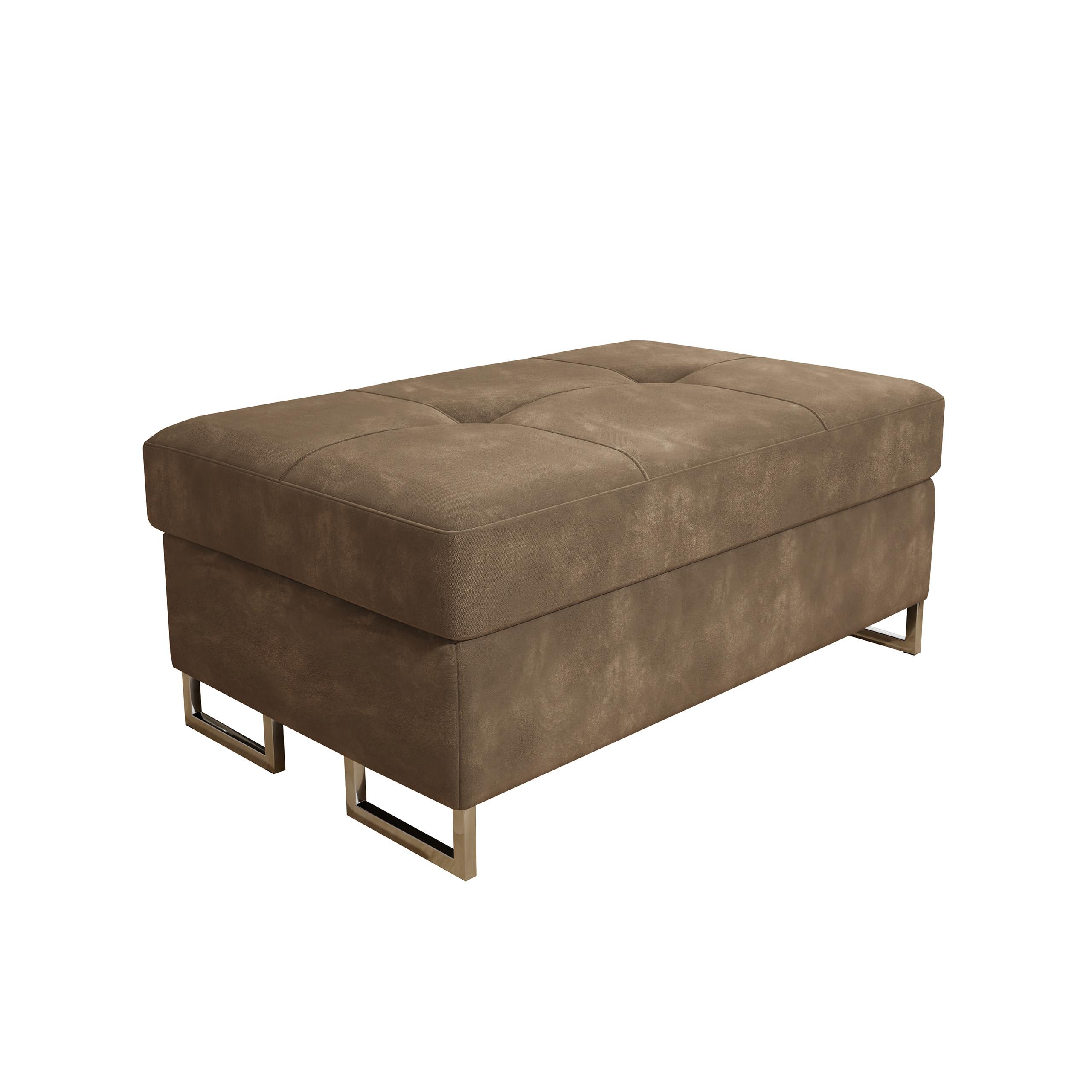 POLSTERHOCKER BARLET Beige 100x60 cm - Beige, Textil (100/41/60cm) - MASSENO