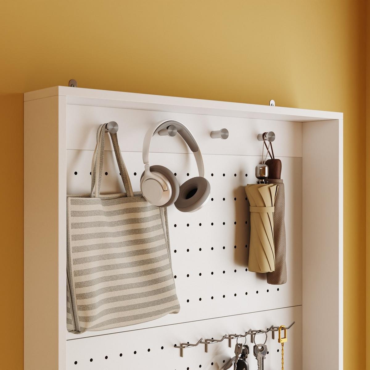 WANDGARDEROBE mit Schuhregal FHK39-W - Ahornfarben, Fell (70/190/12cm) - SoBuy