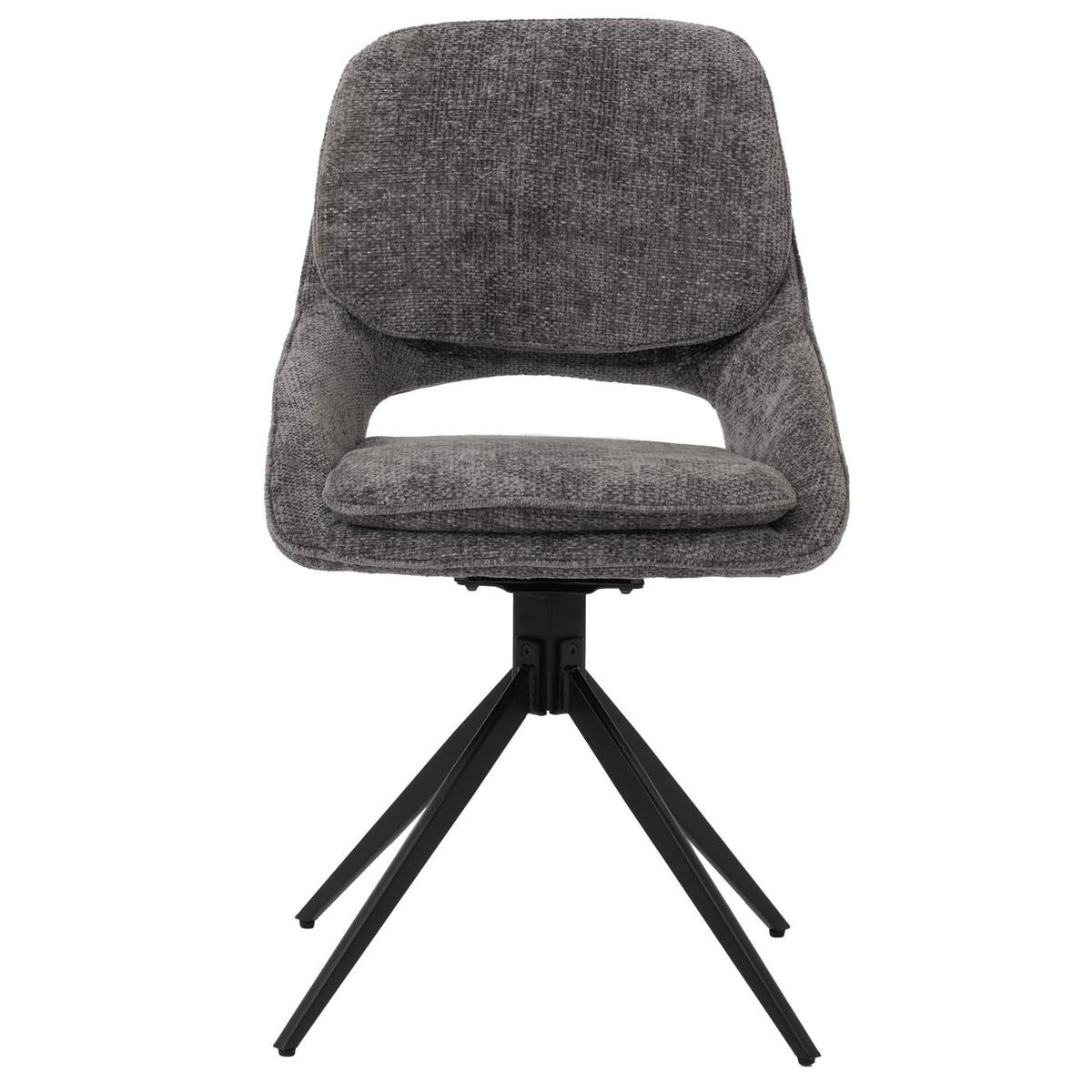 ESSZIMMERSTUHL Grau 6er-Set - Dunkelgrau/Grau, Textil (55/87/55cm) - MCW