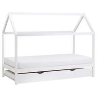 KINDERBETT 90x200 cm Weiß Crillon - Weiß, Holz (90/200cm) - Beliani