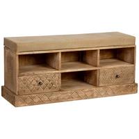 BANK aus Holz, 104x33x48cm - Naturfarben, Holz (104/48/33cm) - Wanderlust