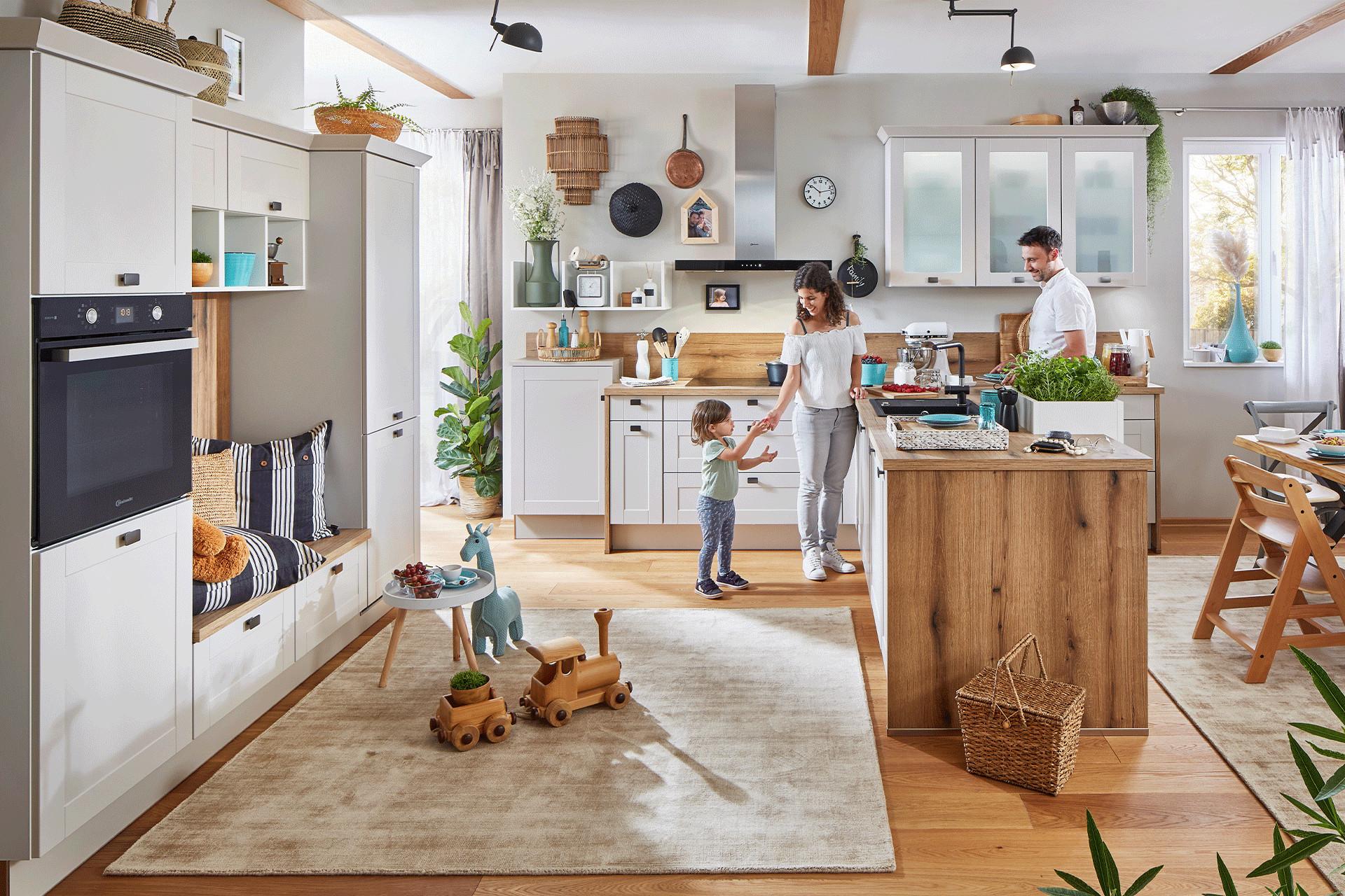 Boho Landhausküchen