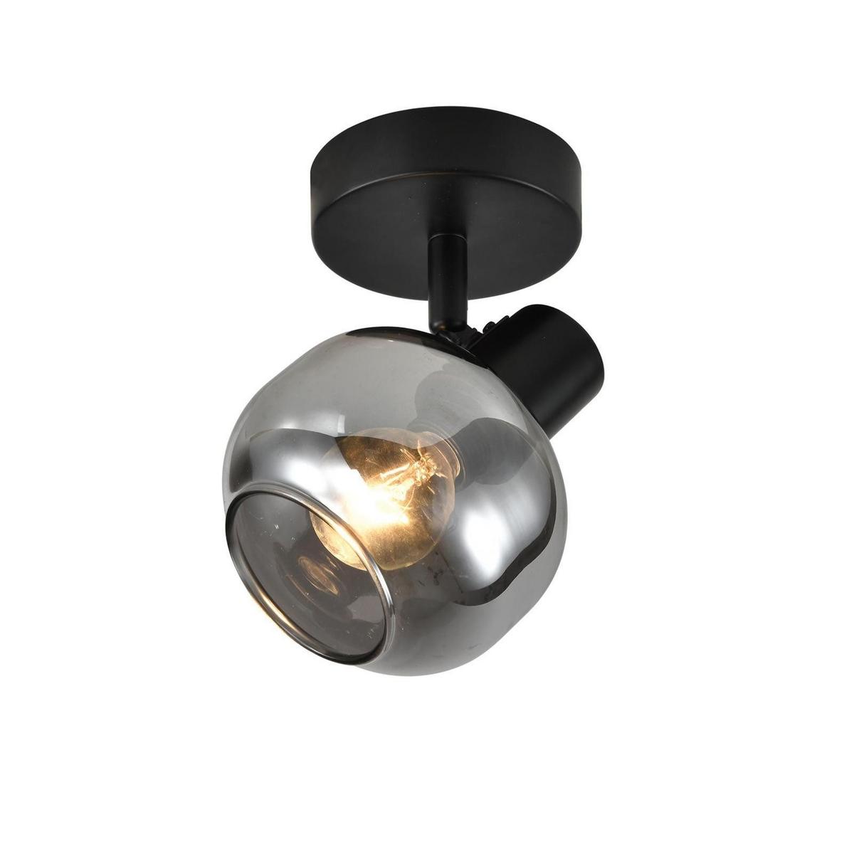 DECKENSTRAHLER Blendric 20/19/9 cm - Grau, Metall (9/9/19cm) - ZMH