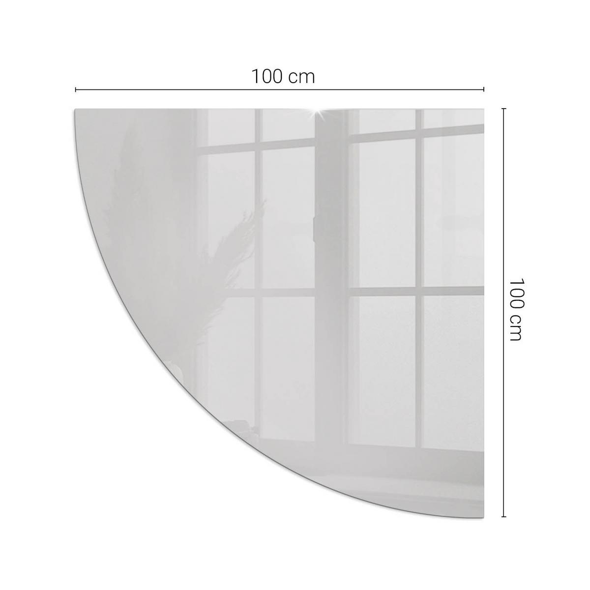 GLASPLATTE für Kamin 100x100 cm - Grau, Glas (100/100/0.4cm) - TULUP