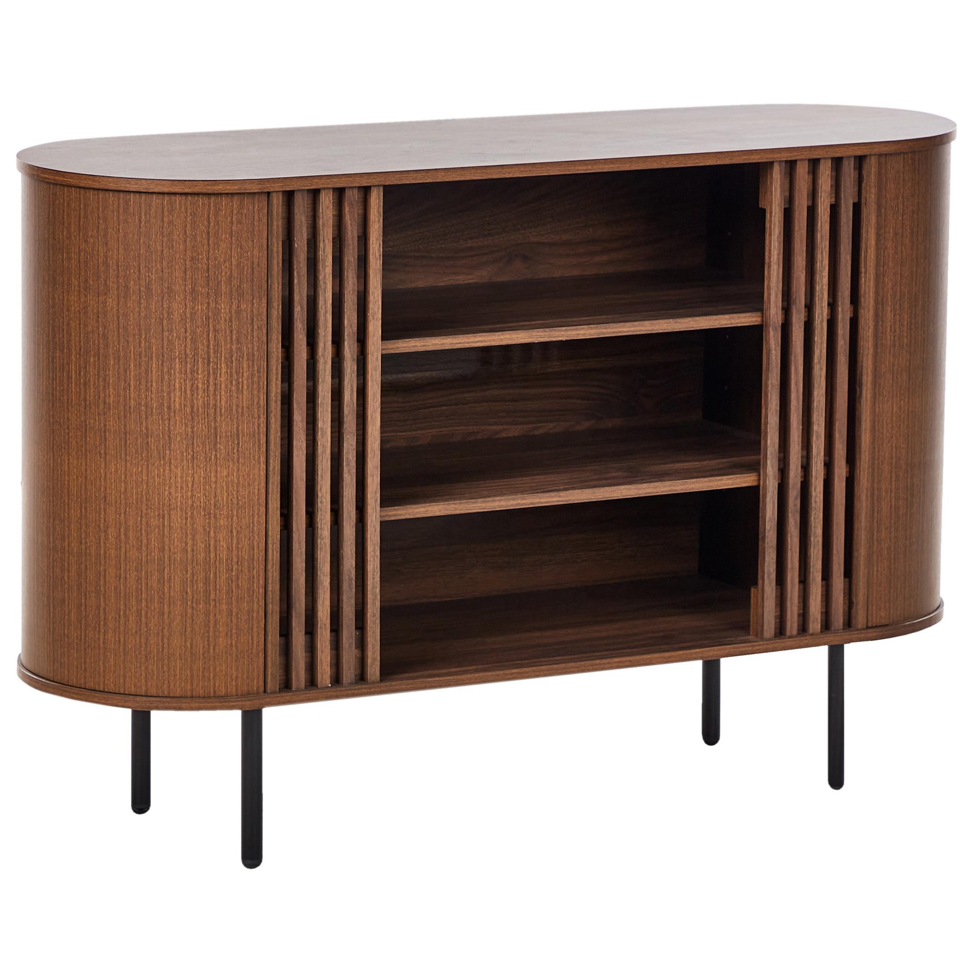 SIDEBOARD Dunkelbraun Taroon - Dunkelbraun, Holzwerkstoff (120/80/40cm) - Beliani