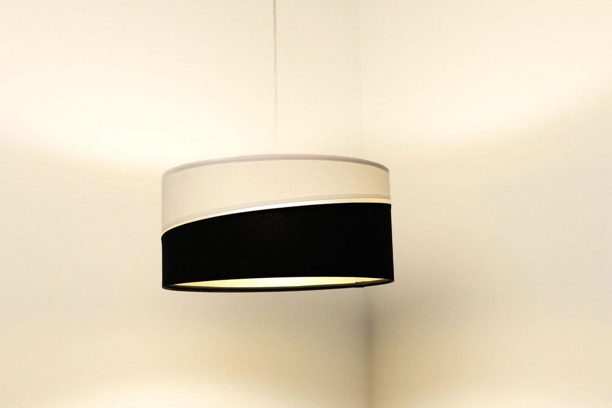 HÄNGELEUCHTE Schwarz 40/20 cm - Schwarz/Weiß, Kunststoff (40/0.4/20cm) - ONZENO