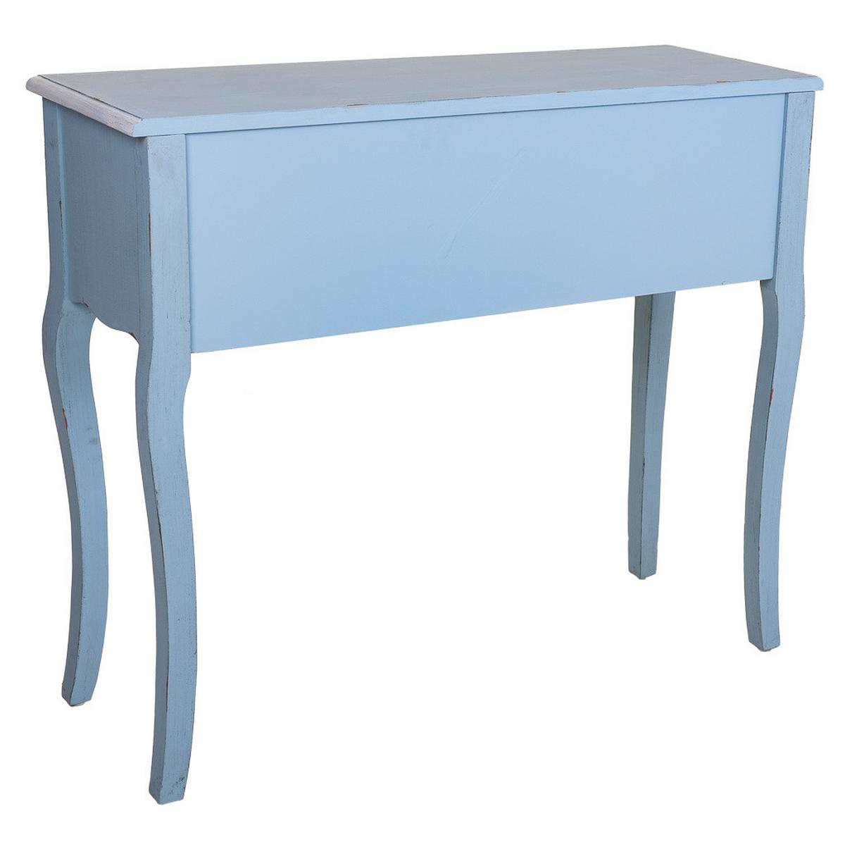 KONSOLENTISCH aus Holz, blau, 90x33x77cm - Blau, Holzwerkstoff (33/90/77cm) - Wanderlust