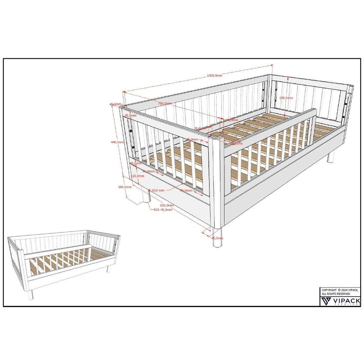 JUGENDZIMMER SET 90x200 Keeley Buche Weiß Holz Konsole Komfort Stabil - Weiß, Holz (100/84/212cm) - 58aufmkessel