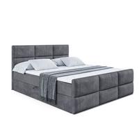 BOXBETT OHIO-Z - 120x200 cm - H3 - Dunkelgrau - Dunkelgrau, Holzwerkstoff (120/200cm) - ALTDECOR