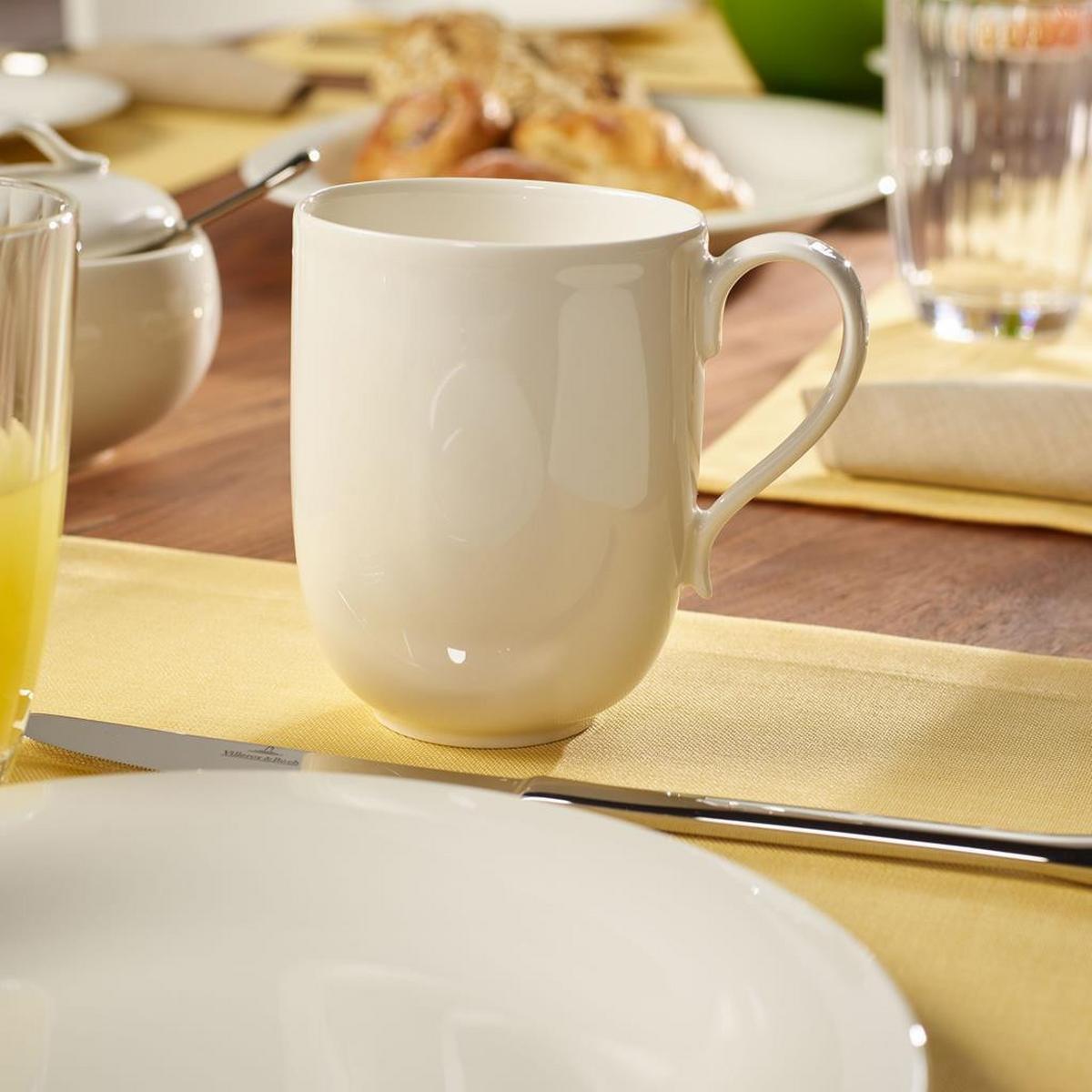 LATTE MACCHIATO BECHER New Cottage Basic weiß 370 ml - Weiß, Keramik (0.37L) - Villeroy & Boch