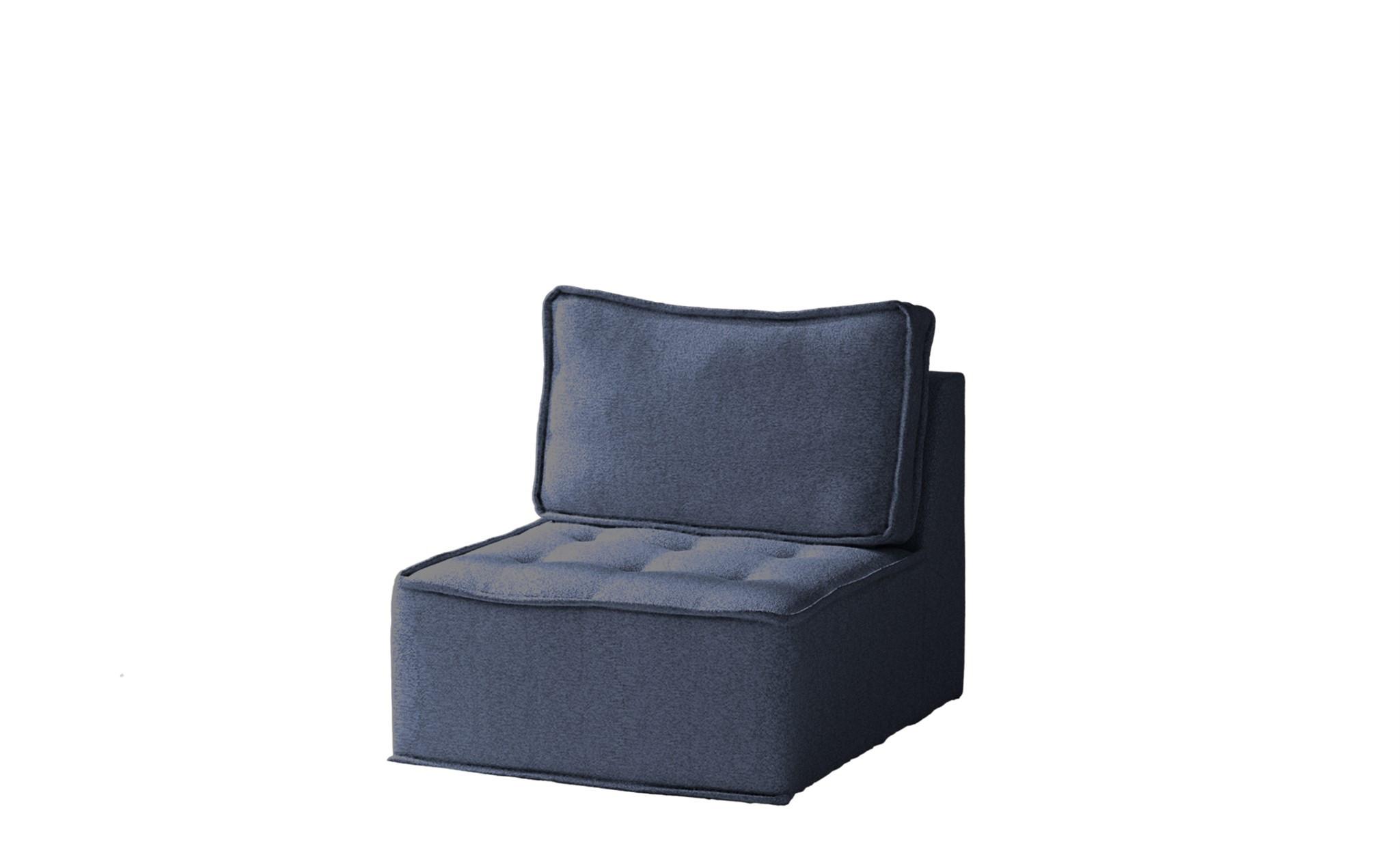 SESSEL Sande Xs In Raven - Blau, Holzwerkstoff/Textil (80/85/90cm) - Fun Möbel