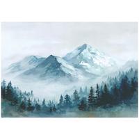 FOTOTAPETE Berge Wald Grün 200x140 cm - Multicolor, Papier (200/140cm) - Wallarena