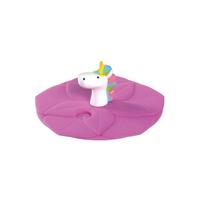 DECKEL Bambini Einhorn ø 9 cm - Pink/Weiß, Kunststoff (0.001L) - Leonardo Living