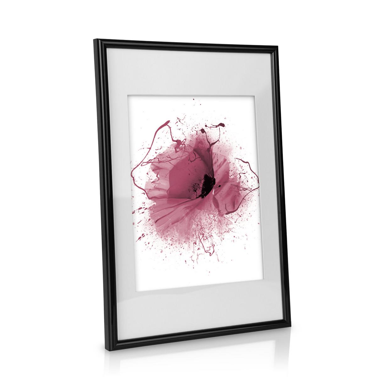 BILDERRAHMEN Blossom Kunststoff Schwarz (24tlg) - Schwarz, Kunststoff (26/2cm) - BoMoe