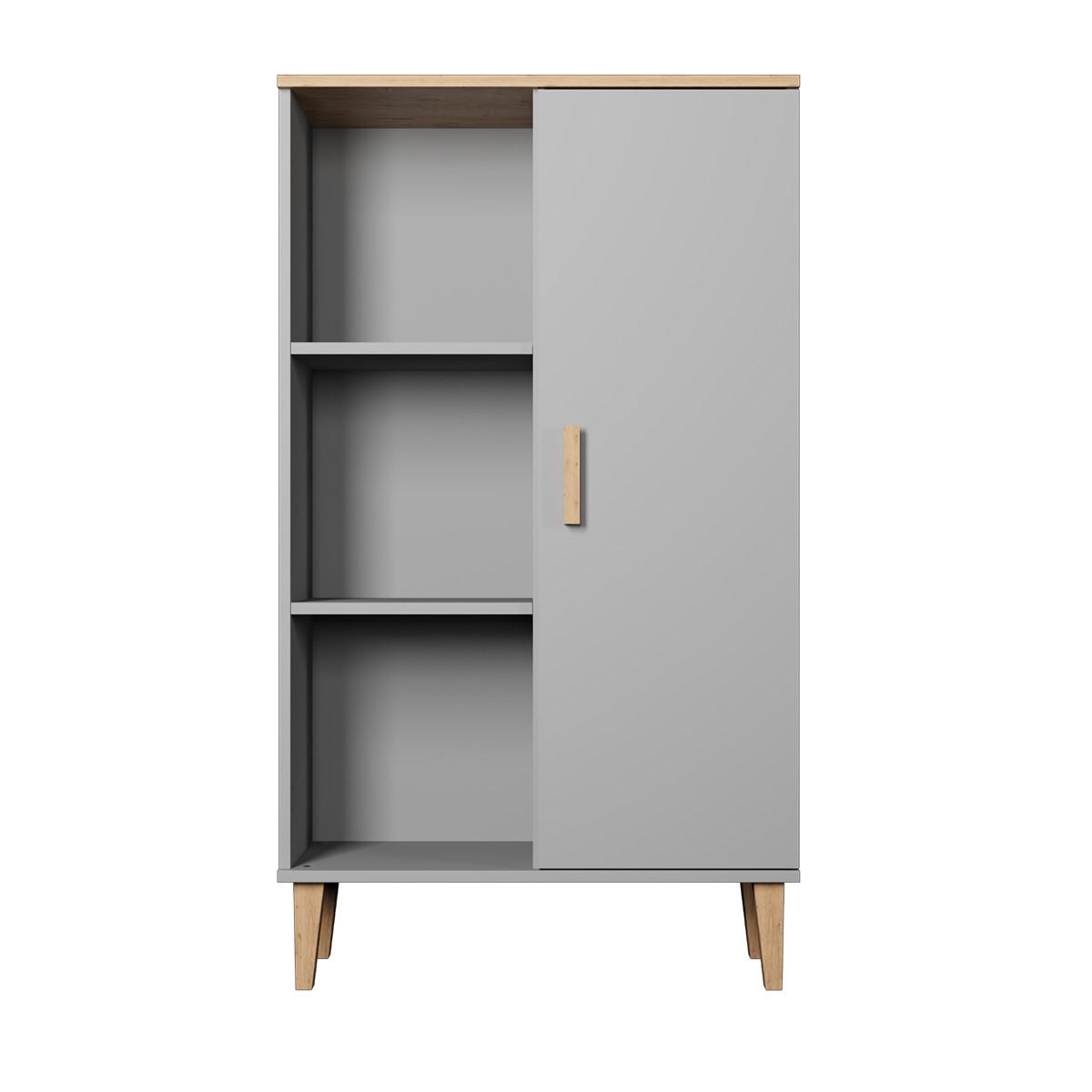 BÜCHERREGAL Denver Grau - Grau, Holzwerkstoff (35/120/80cm) - Petits-meubles