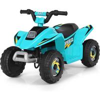 KINDERMOTORRAD 6V Elektro Kinderquad Blau - Blau, Kunststoff (73/44.5/40cm) - COSTWAY