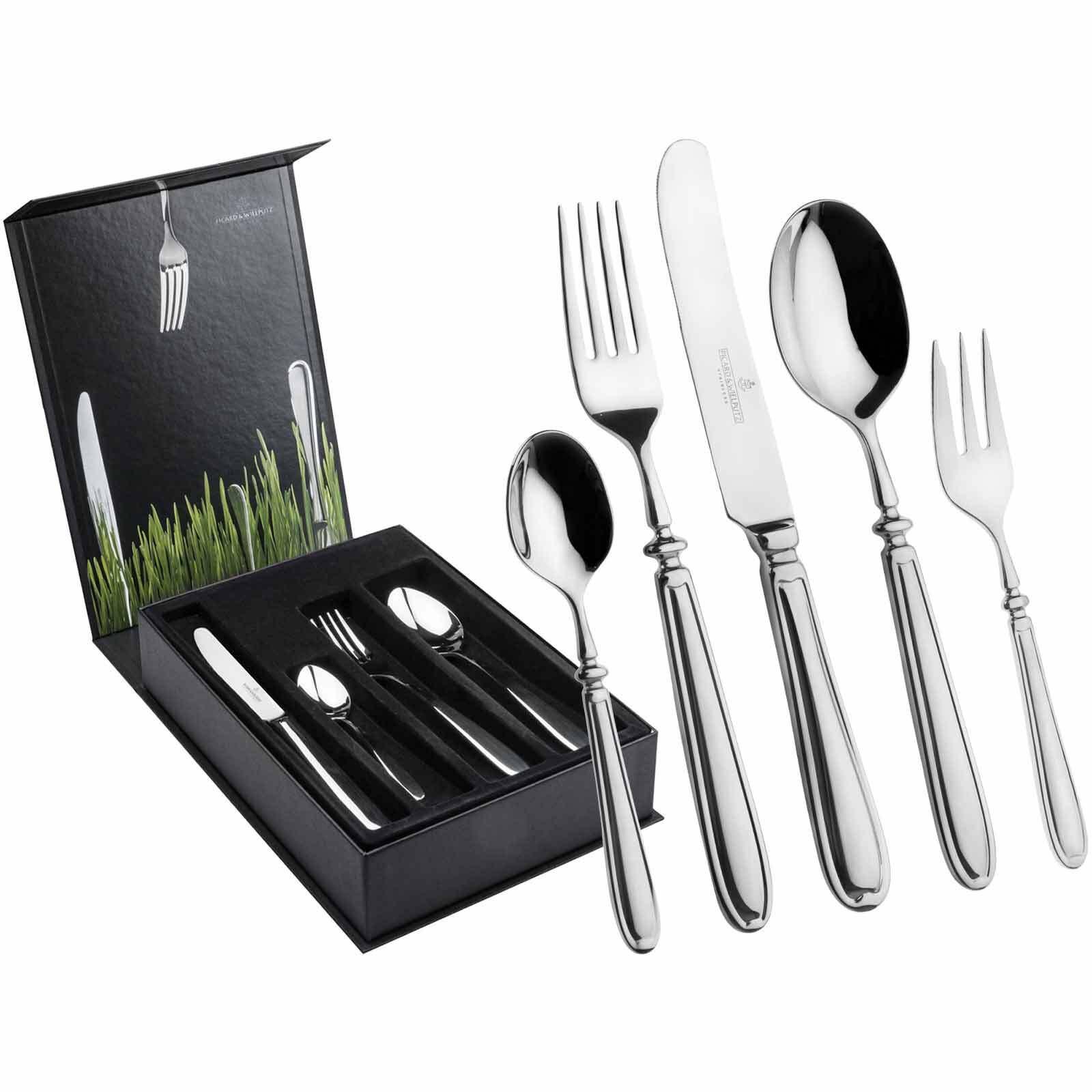 TAFELBESTECK INKL. BESTECKBOX Landhaus silber 30-tlg. - Silberfarben, Metall - Picard & Wielpütz