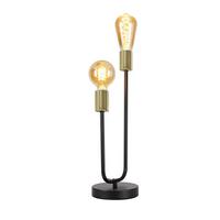 TISCHLEUCHTE Torskk 44.0/14.0/17.0 cm - Schwarz, Metall (17/44/14cm) - ZMH
