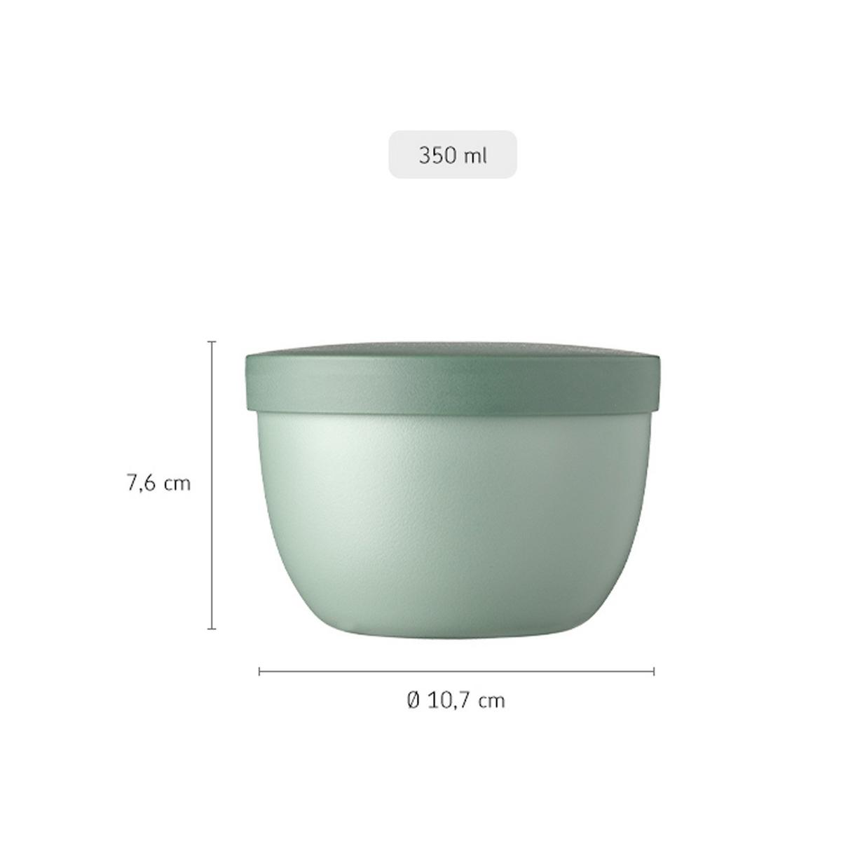 SNACKPOT Ellipse Nordic Black 350 ml - Schwarz, Kunststoff (10.7/7.6/10.7cm) - Mepal